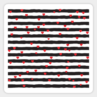 Stripes and hearts Magnet